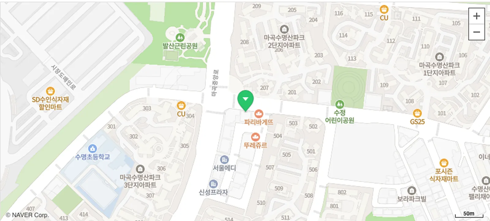 슈퍼스터디 마곡점 위치 지도
